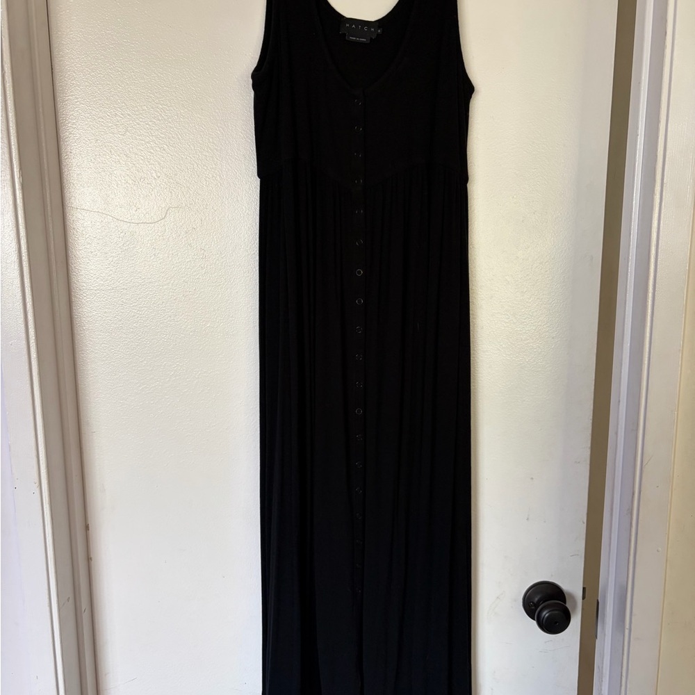 Hatch Black Maxi Maternity Dress